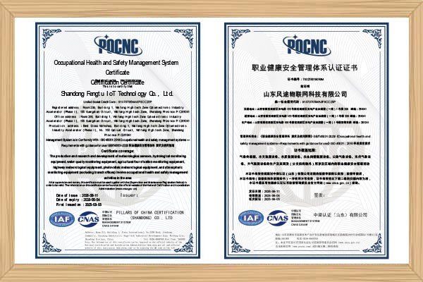 職業(yè)健康安全管理體系認(rèn)證證書